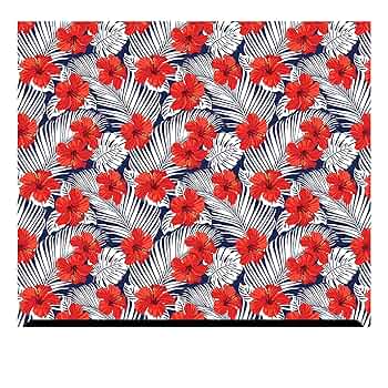 HAWAII 5C　Redオーバープリント Men Hawaiian Board Shorts in Vintage Hibiscus Red – Hawaii